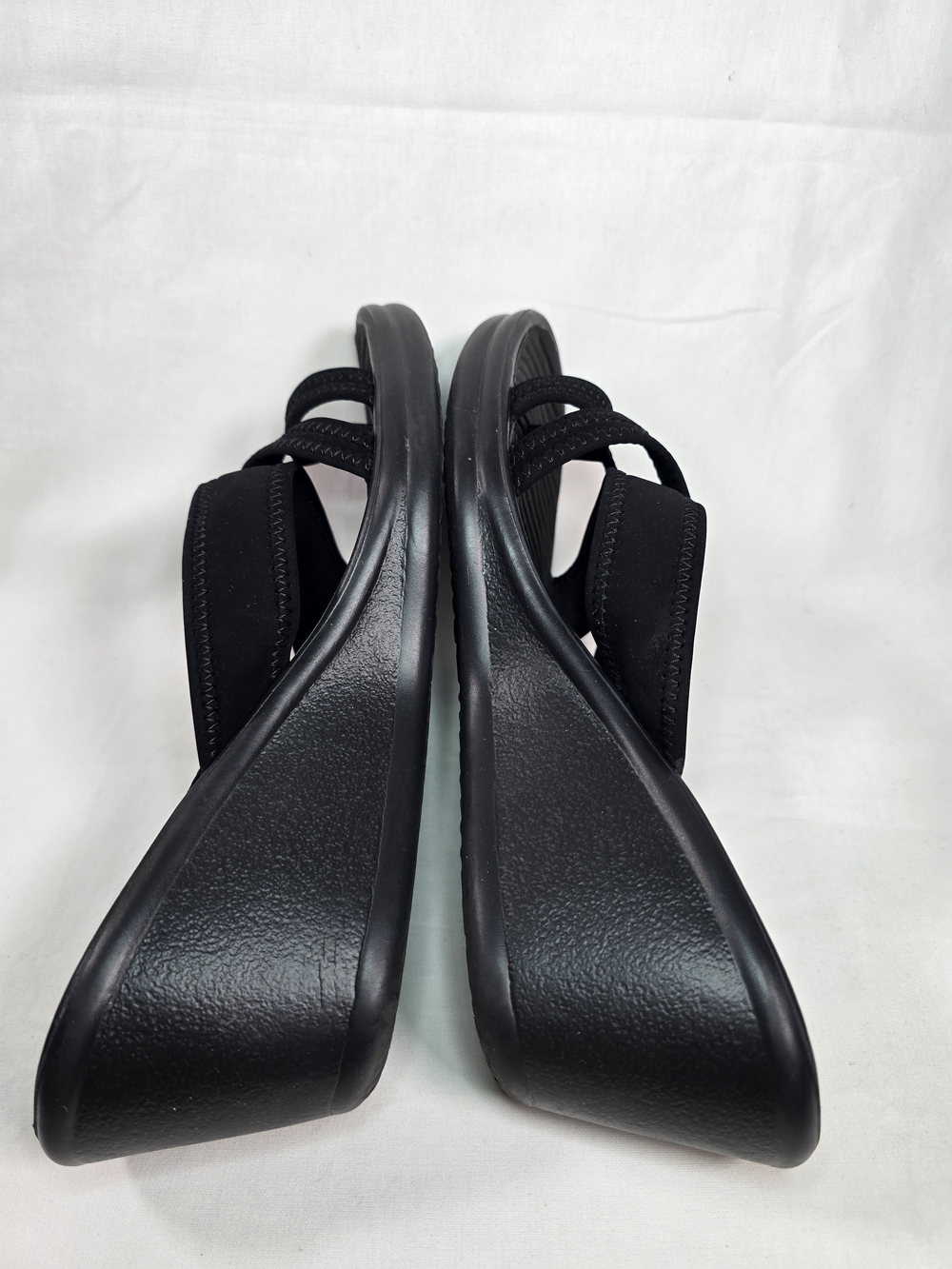 Skechers Women’s Black Wedge Sandals - Comfortable Everyday Wear - Picture 5 of 9